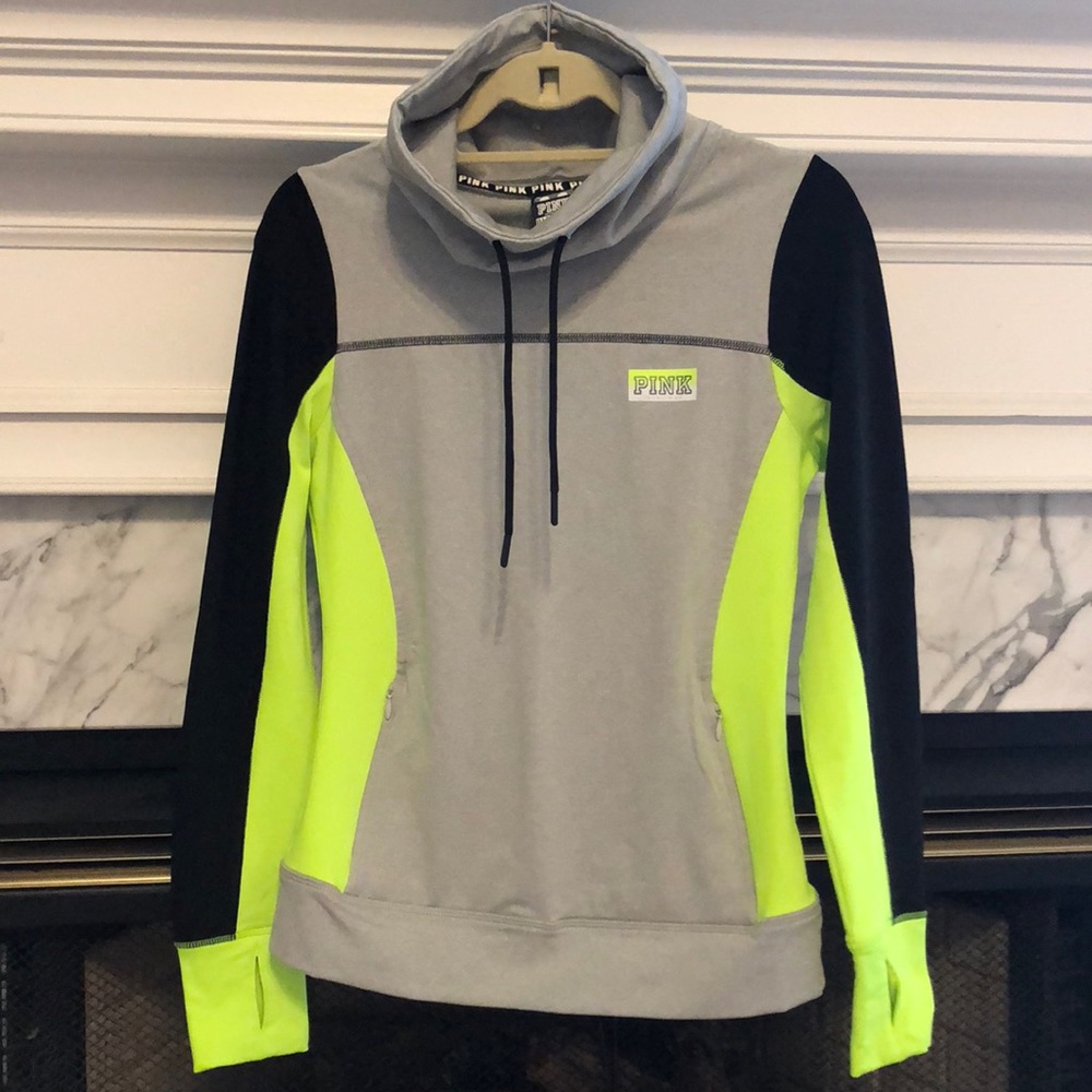 VS Pink Ultimate cowl-neck workout top size S